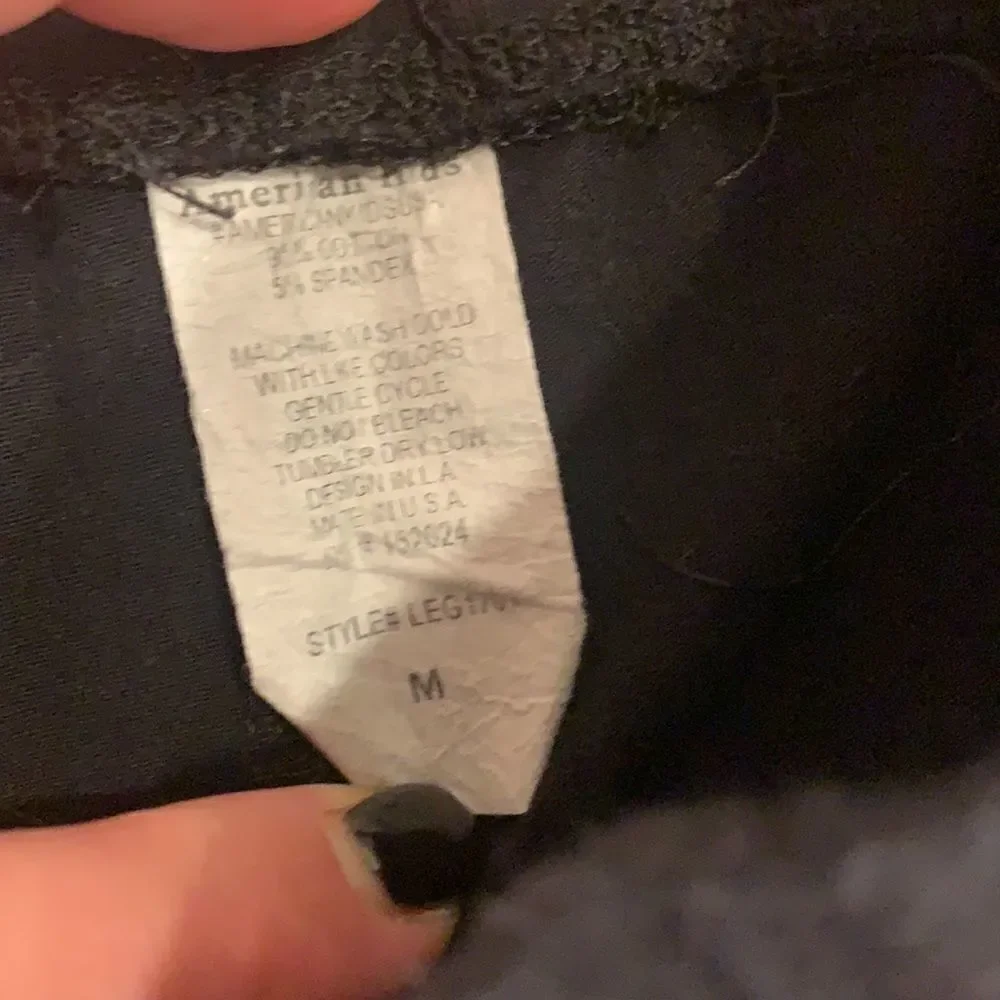 Rip black legging